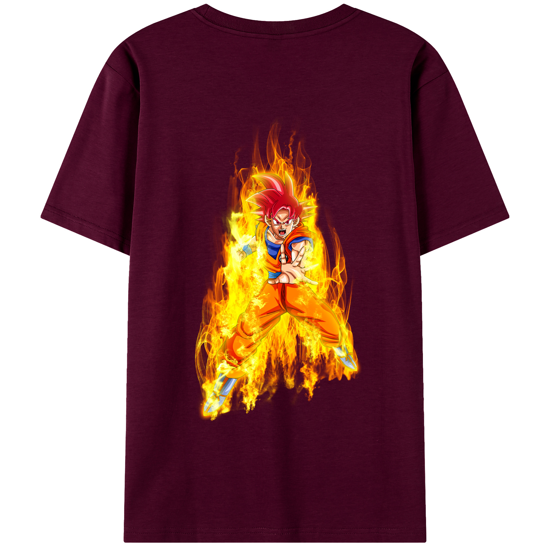 （画像用） ドラゴンボール 孫悟空（そん ごくう）Son Goku カカロット DRAGON BALL Kakarotto レディース半袖Tシャツ(バックプリント)
